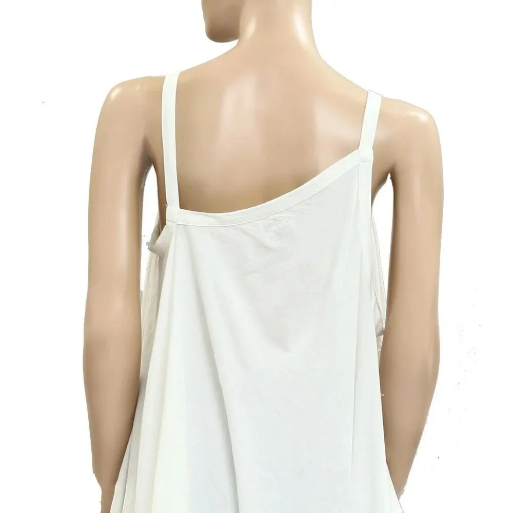 Free People Free-est Alexandra Tunic Top Asymmetrical Sleeveless Cotton S 288434
